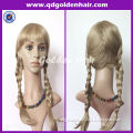 Golden Hair 2014 Hot Sale Cheap Frozen Elsa Wig For Adult Snow Queen